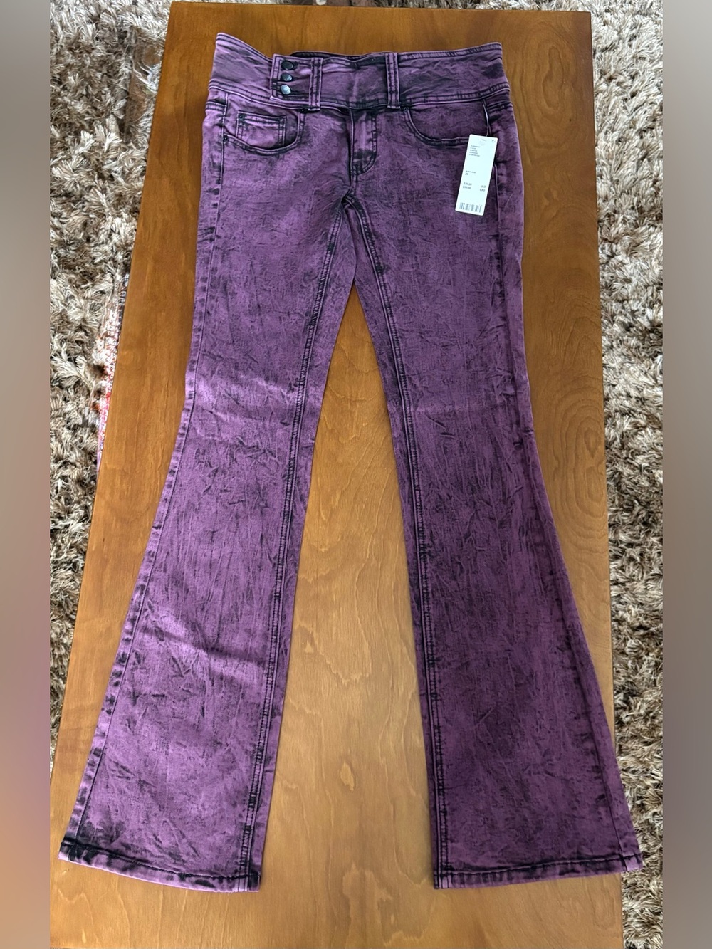 NWT Urban Outfitters BDG Purple Washed Flare Jeans Sz 27